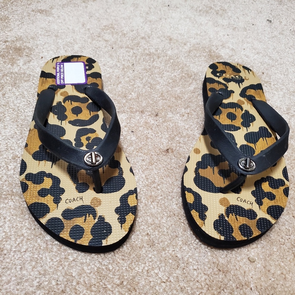 Leopard Coach Sandles